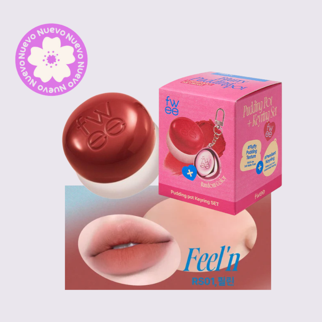 FWEE - Lip&Cheek Blurry Pudding Pot RS01 Feel'n 5g + Keyring