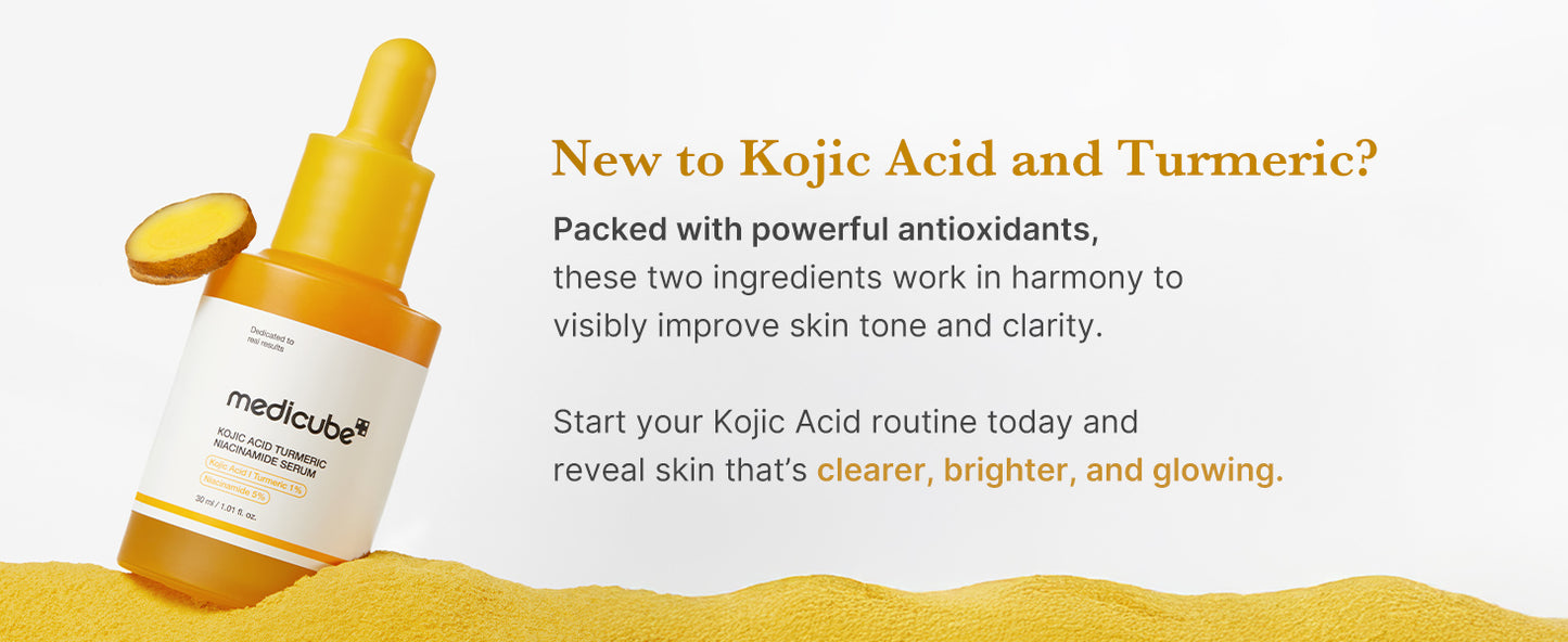 MEDICUBE - KOJIC  ACID TURMERIC NIACINAMIDE SERUM 30ML