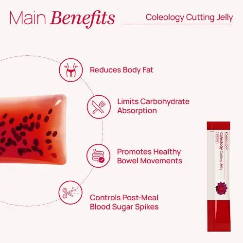 FOODOLOGY - Coleology Cutting Jelly | Pomegranate | 10 Pouches