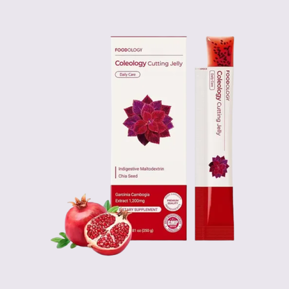 FOODOLOGY - Coleology Cutting Jelly | Pomegranate | 10 Pouches
