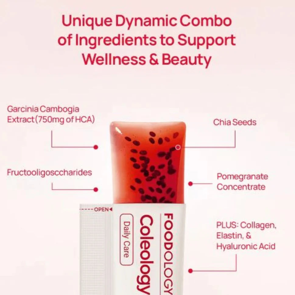 FOODOLOGY - Coleology Cutting Jelly | Pomegranate | 10 Pouches