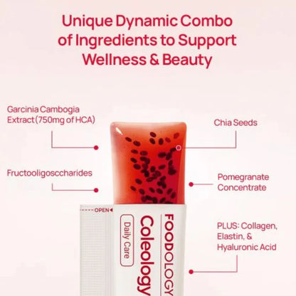FOODOLOGY - Coleology Cutting Jelly | Pomegranate | 10 Pouches