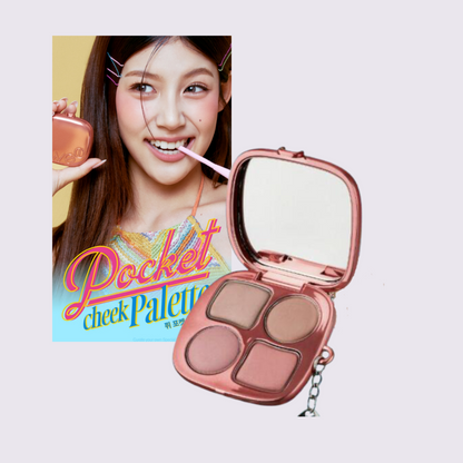 FWEE - Pocket Cheek Palette 4 Colors Option CP03 Pomelo & Peach