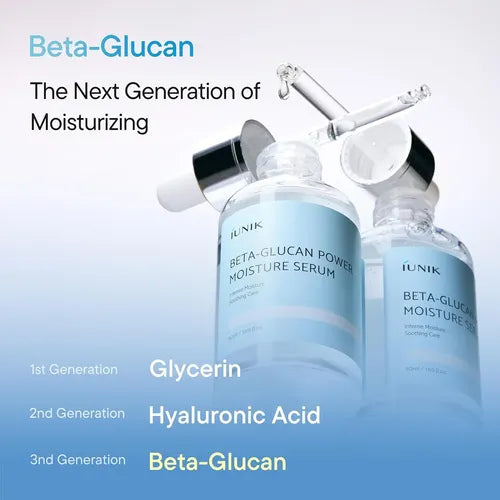 iUNIK - Beta Glucan Power Moisture Serum 50ml | Sérum Coreano Hidratante para Barrera Cutánea