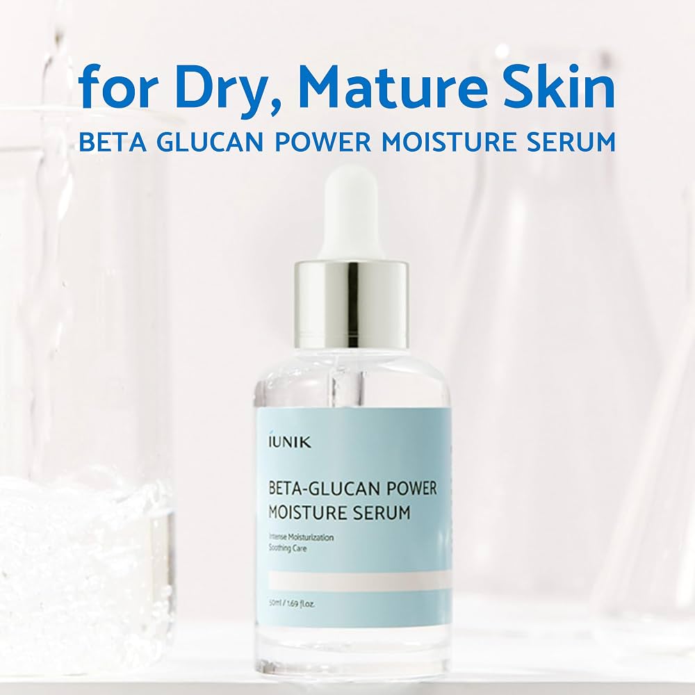 iUNIK - Beta Glucan Power Moisture Serum 50ml | Sérum Coreano Hidratante para Barrera Cutánea
