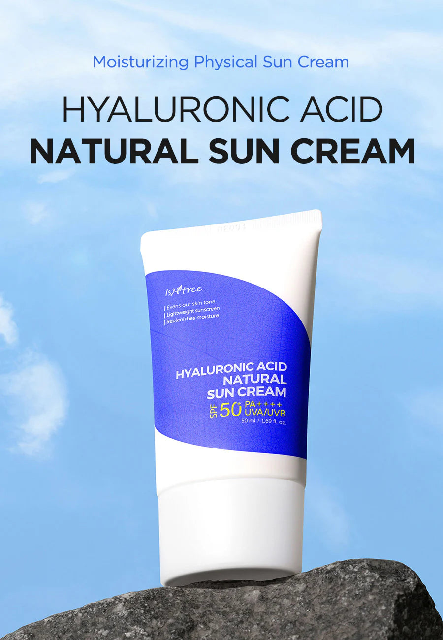 ISNTREE - HYALURONIC ACID NATURAL SUN CREAM SPF50+ PA++++,  50ml