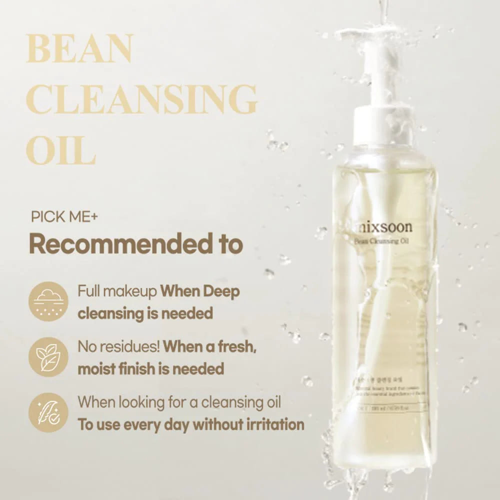 MIXSOON - Limpiador Base Aceite (Bean Cleansing Oil), 195 ml