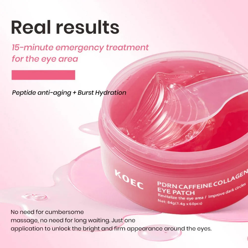 MEDICUBE - PDRN Pink Caffeine Collagen Eye Patch 60 Parches