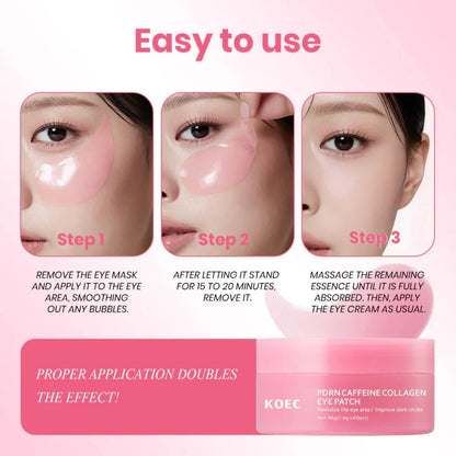 MEDICUBE - PDRN Pink Caffeine Collagen Eye Patch 60 Parches