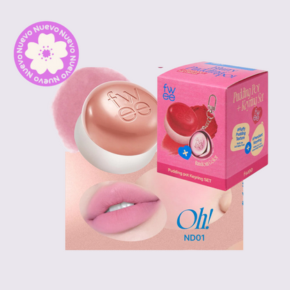 FWEE - Lip&Cheek Blurry Pudding Pot ND01 Oh! 5g + LLAVERO