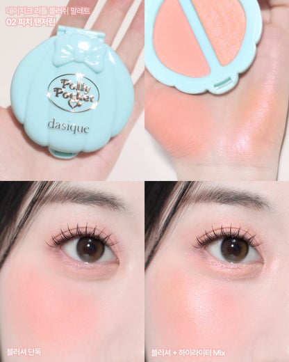 DASIQUE - Polly Pocket Little Blush Palette #02 Peach Tangerine | Paleta de Rubores Edición Limitada