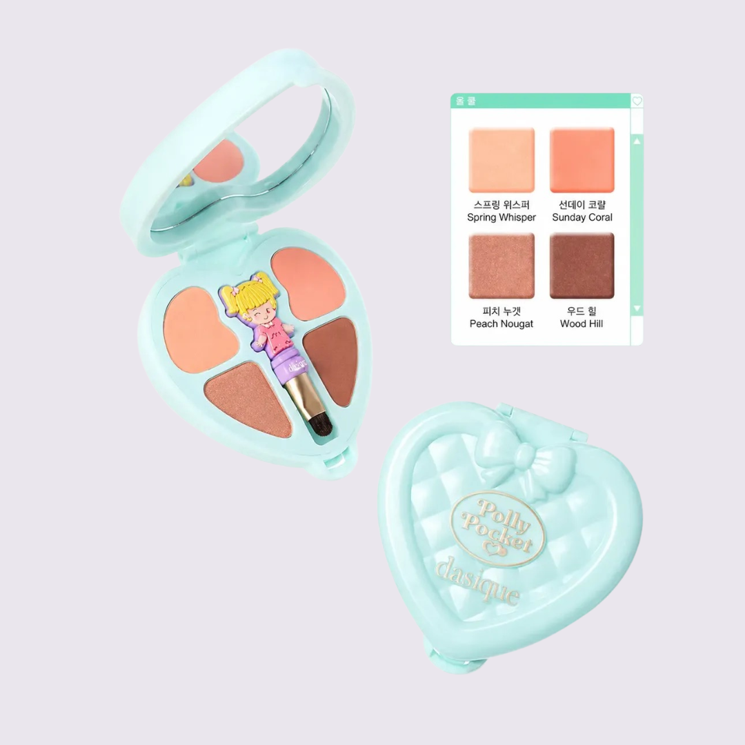 DASIQUE - Polly Pocket Little Shadow Palette #02 Picnic Coral | Paleta de Sombras Edición Limitada