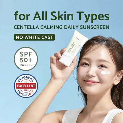 iUNIK - Centella Calming Daily Sunscreen SPF50+ PA++++ 60ml | Protector Solar Coreano para Piel Sensible
