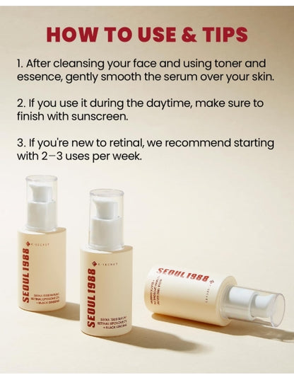 KSECRET - SEOUL 1988 Serum : Retinal Liposome 2% + Black Ginseng