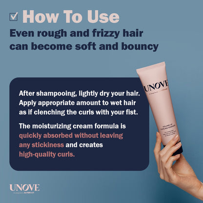 UNOVE - Crema para peinar Volume Up Curling Essence 147ml
