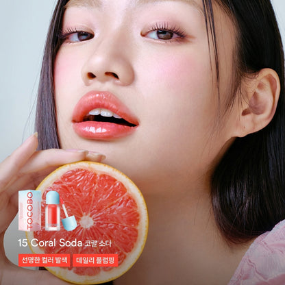 TOCOBO - JUICY BERRY PLUMPING LIP OIL 15 CORAL SODA