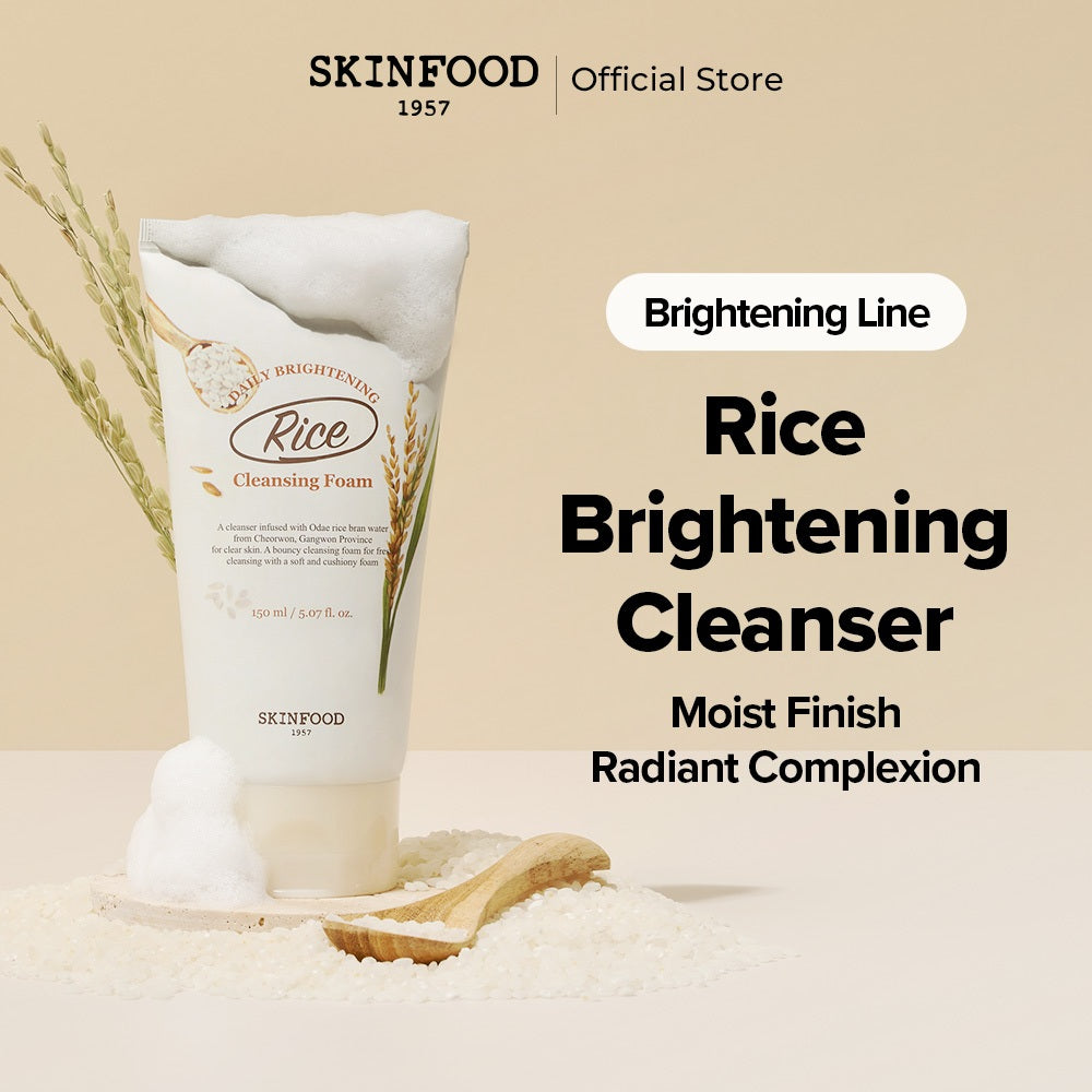 SKINFOOD - Rice Daily Brightening Cleansing Foam 150ml