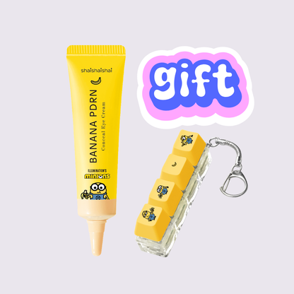 SHAISHAISHAI - BANANA PDRN Conceal Eye Cream TONO VANILLA 15g + REGALO ESPECIAL MINION COLLAB