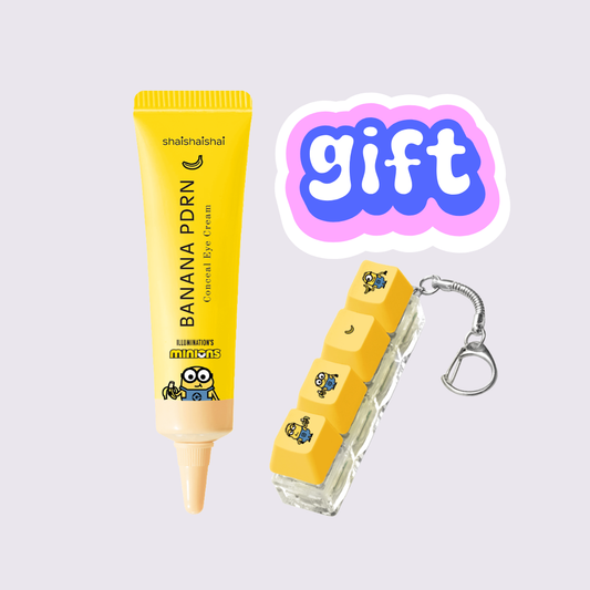 SHAISHAISHAI - BANANA PDRN Conceal Eye Cream TONO VANILLA 15g + REGALO ESPECIAL MINION COLLAB