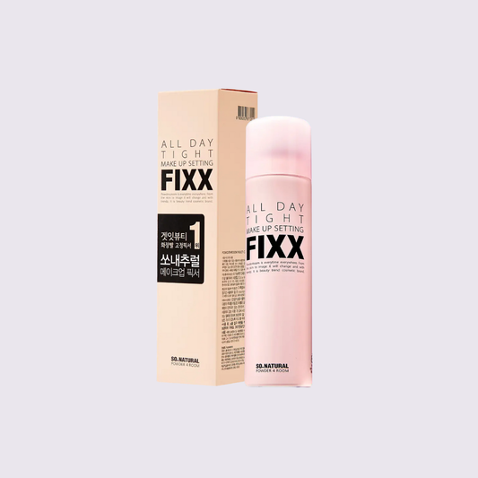SO NATURAL - ALL DAY TIGHT MAKE UP SETTING FIXER MIST SPRAY, 75 ml + 15 ml GEL FIXER