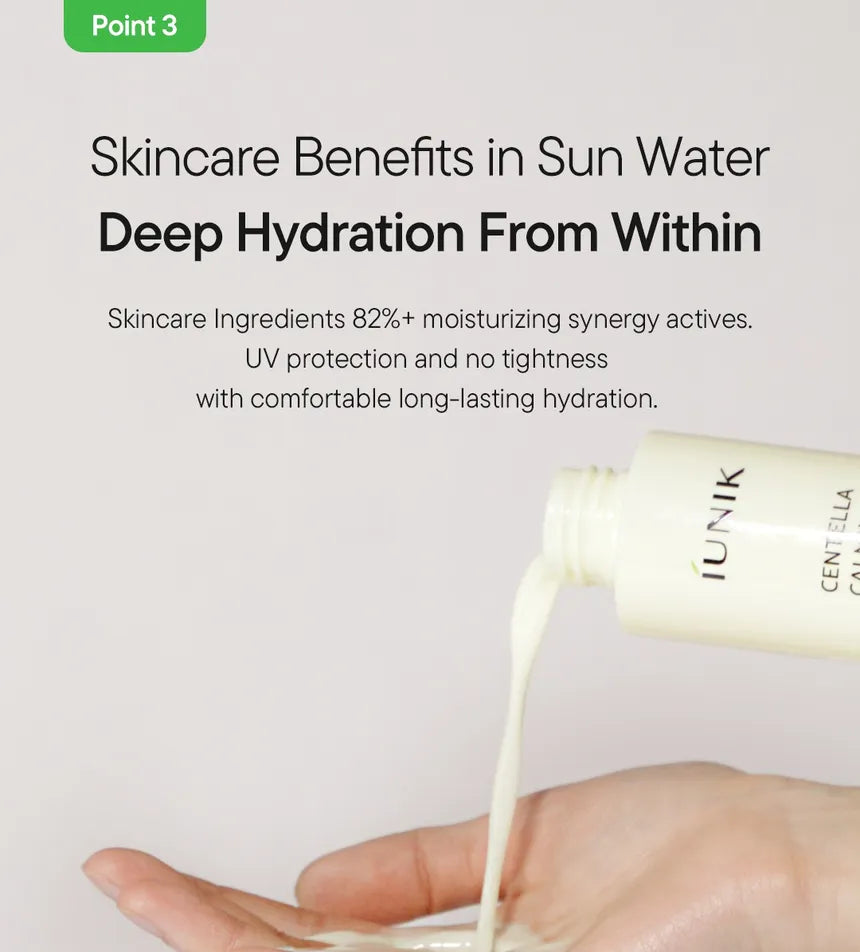 iUNIK - Centella Calming Daily Sun Water SPF50+ PA++++ 120ml | Protector Solar Coreano Hidratante