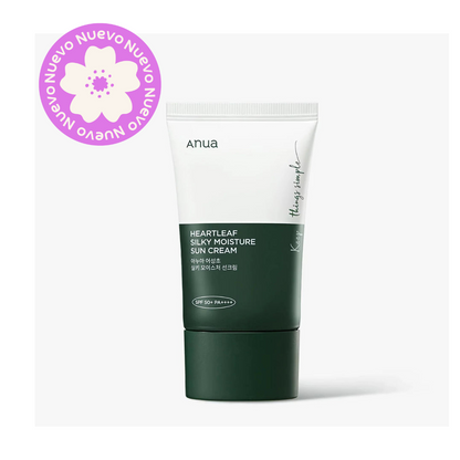 ANUA - Protector Solar Humectante HEARTLEAF SILKY SPF50+ PA++++ 50ml