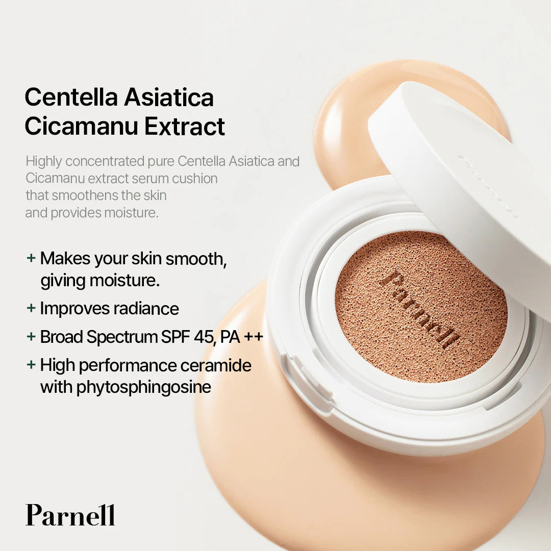 PARNELL - Cicamanu Serum Cushion #23 15g (SPF45 PA++)