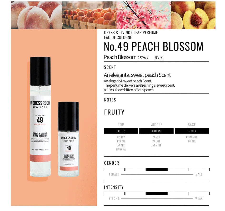 W.DRESSROOM - Dress & Living Clear Perfume No.49 Peach Blossom 70ml